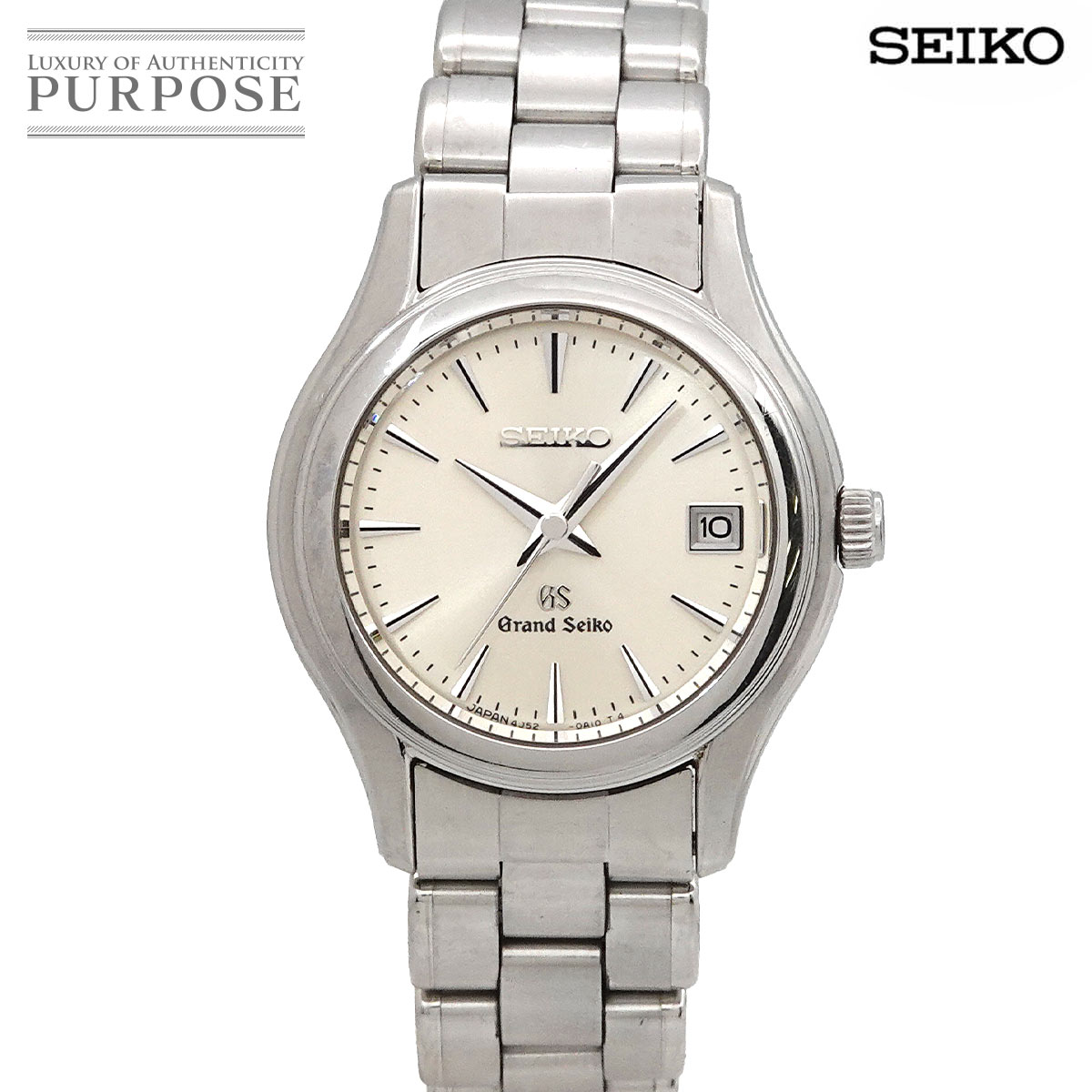 セイコー SEIKO 地べたセイコー STGF025 デイト レディース ウォッチ 4J52 0A10 しろがね色 石英 御覧なさる GRAND SEIKO 【中古】