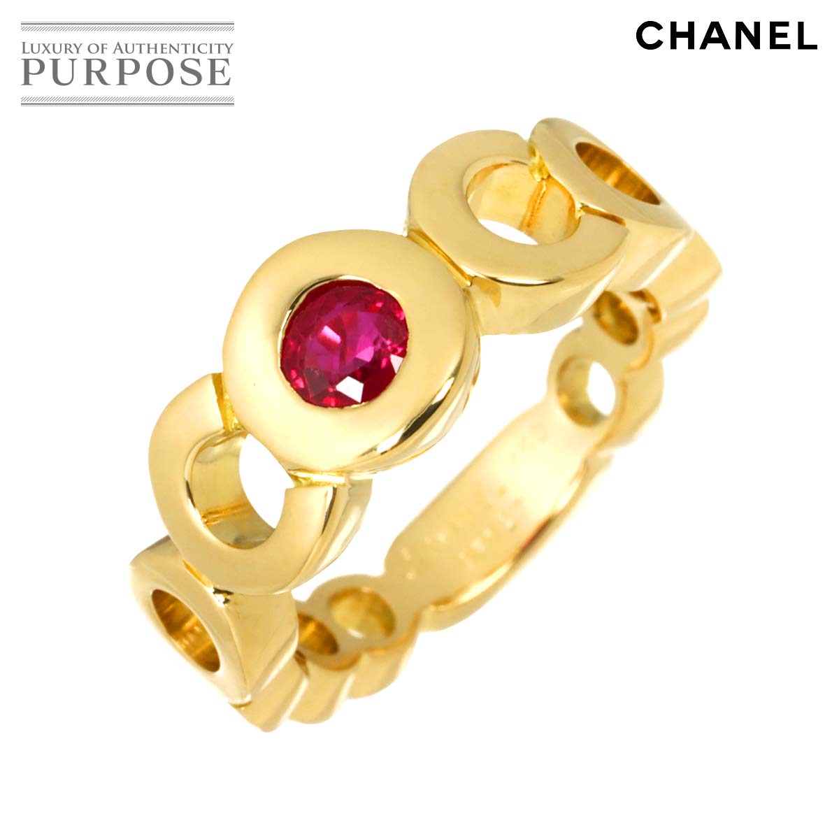 【新品同様】 シャネル CHANEL ココ 11.5号 リング ルビー K18 YG イエローゴールド 750 指輪 Ring【中古】｜VINTAGE LOVER PURPOSE 159,000円