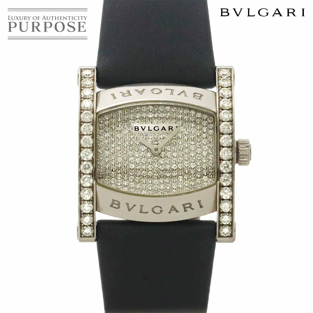 ブルガリ BVLGARI アショーマ AAW36G レディース 腕時計 ダイヤ 文字盤 ベゼル K18WG ホワイトゴールド クォーツ ウォッチ Assioma 【中古】｜VINTAGE LOVER PURPOSE