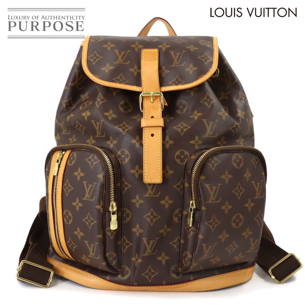 ルイ ヴィトン LOUIS VUITTON モノグラム サック 広告業 ボスフォール うしろ側容器に並べる 背嚢 赤銅色 M40107 Sac A Dos Bosphore 【中古】