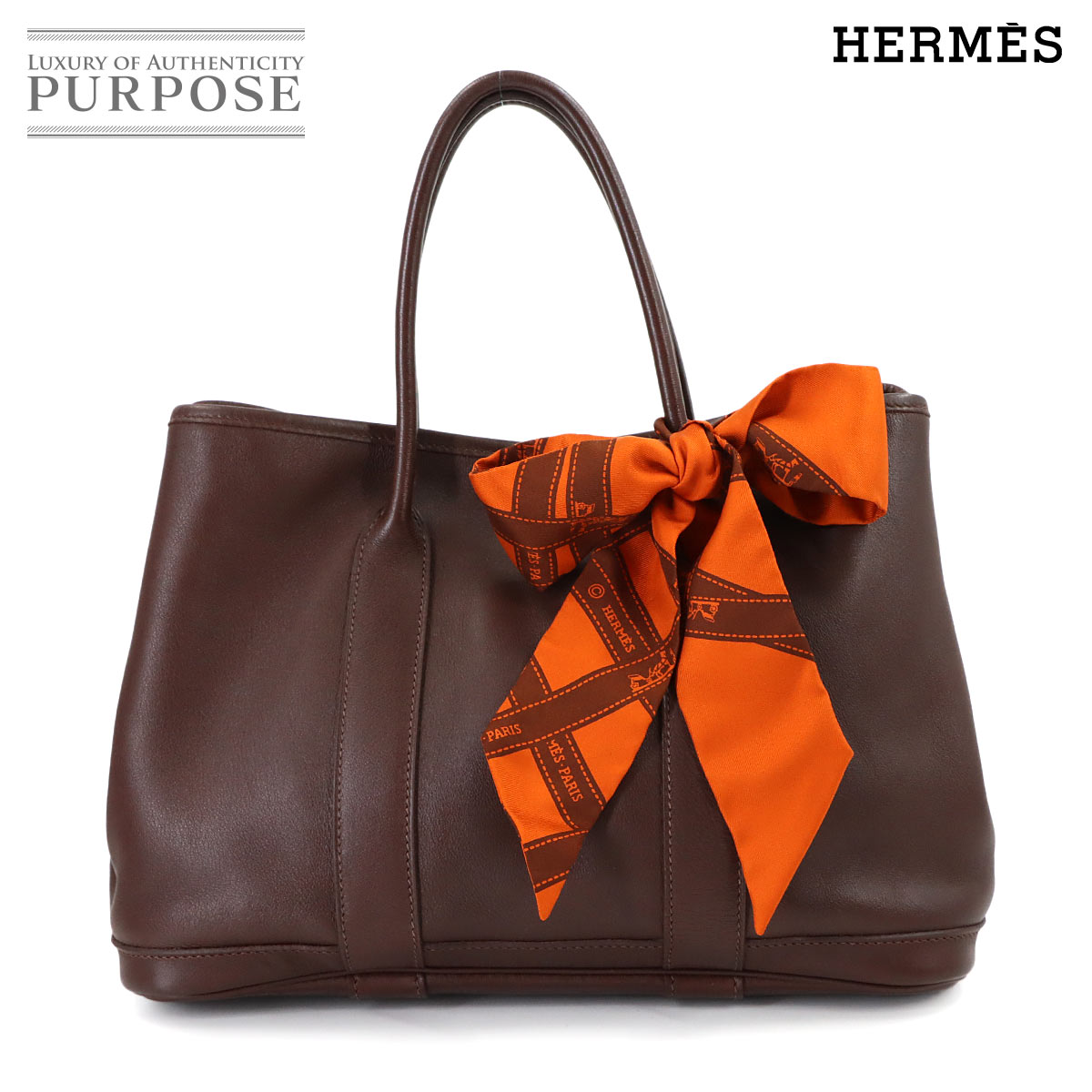 【美品】 エルメス HERMES ガーデンツイリー 30 TPM トート バッグ スイフト ハバナ □I刻印 シルバー 金具 Garden Twilly TPM 【中古】