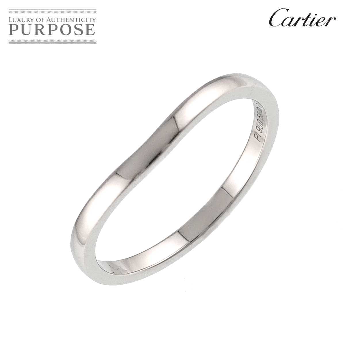 【新品同様】 カルティエ Cartier バレリーナ カーブ #59 リング 幅2mmmm Pt プラチナ 指輪 Ring【中古】｜VINTAGE LOVER PURPOSE
