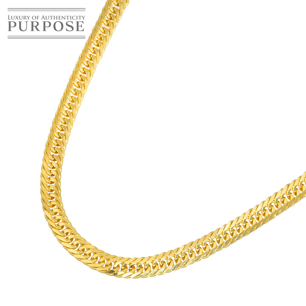 【新品仕上げ】 K18 喜平 ネックレス 50cm 8面トリプル 20.5g 幅3.8mm イエローゴールド 750 キヘイ kihei necklace【中古】｜VINTAGE LOVER PURPOSE