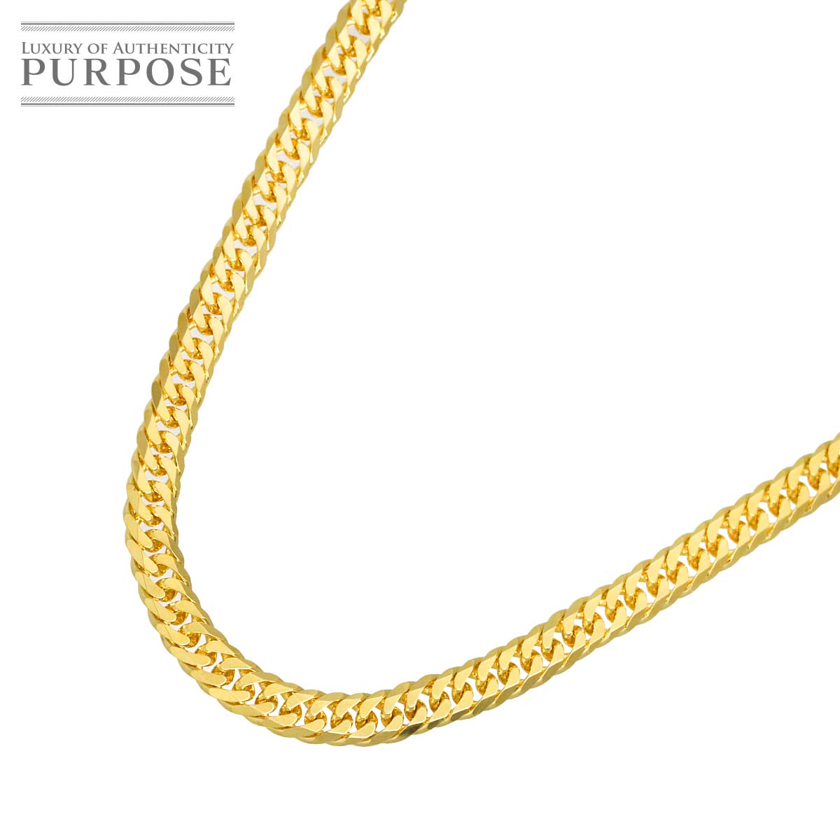 【新品仕上げ】 K18 喜平 ネックレス 50cm 6面ダブル 20.5g 幅3.7mm イエローゴールド 750 キヘイ kihei necklace【中古】|VINTAGE LOVER PURPOSE
