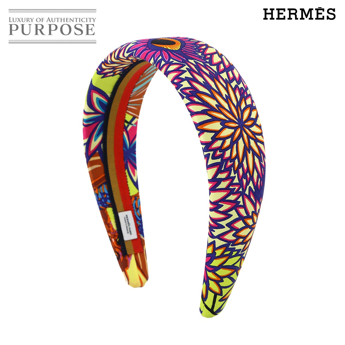 【新品同様】 エルメス HERMES ジナ カチューシャ Wild Singapore ワイルドシンガポール シルク マルチカラー アクセサリー Headband 【中古】|VINTAGE LOVER PURPOSE