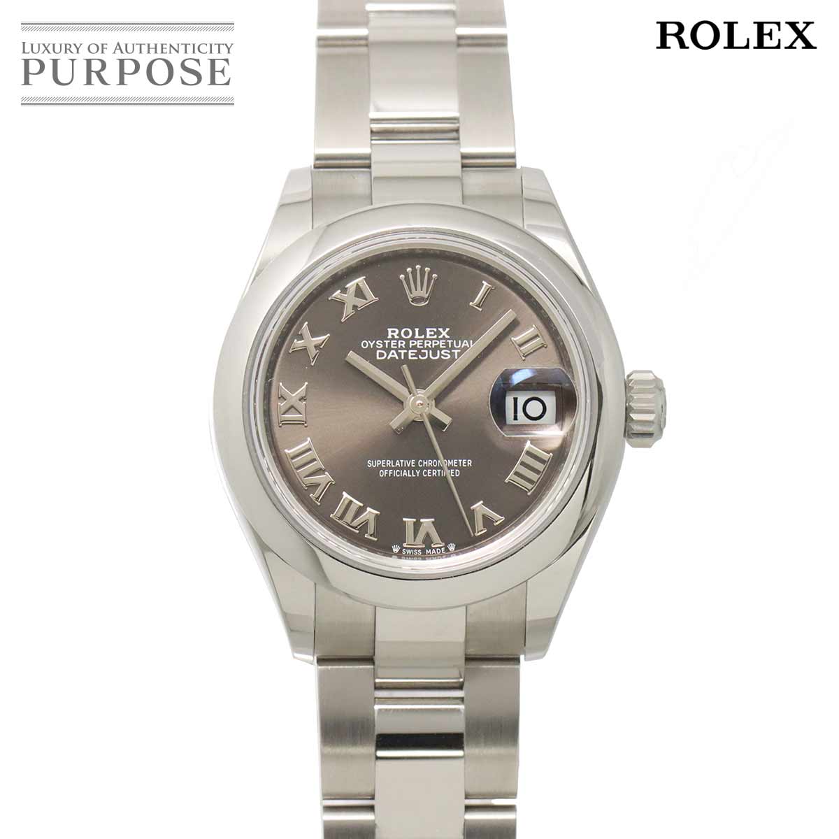 ロレックス ROLEX デイトジャスト 28 279160 ランダム番 ルーレット レディース 腕時計 ダークグレー オートマ 自動巻き ウォッチ Oyster perpetual Date 【中古】|VINTAGE LOVER PURPOSE