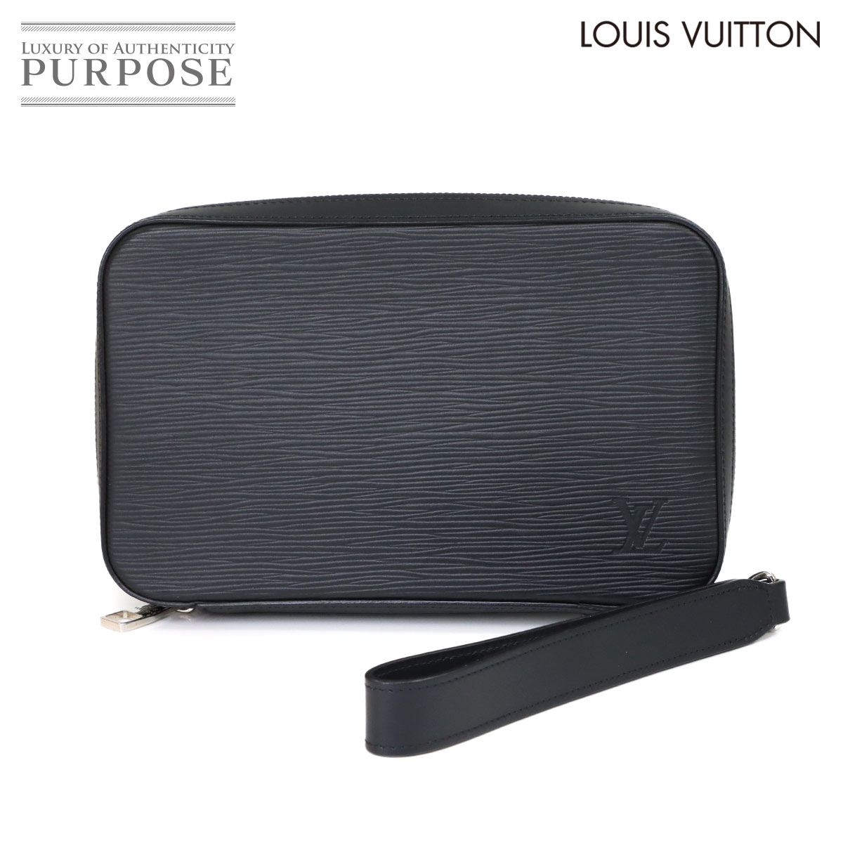 【新品負けず劣らず】 ルイ ヴィトン LOUIS VUITTON エピ 洒落男 ウォレット ラウンドチャック 長金入れ ノワール M64000 黒いこと Dandy Wallet 【中古】