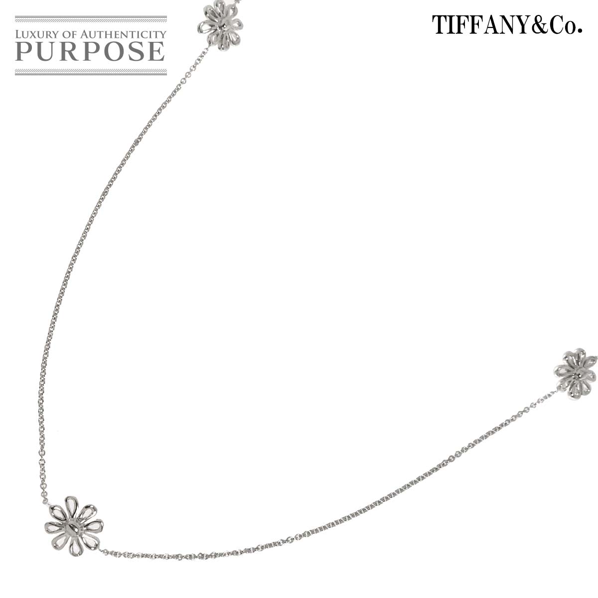 【新品同様】 ティファニー TIFFANY&Co. デイジーフラワー ネックレス 69cm シルバー SV 925 Daisy Flower Necklace【中古】｜VINTAGE LOVER PURPOSE