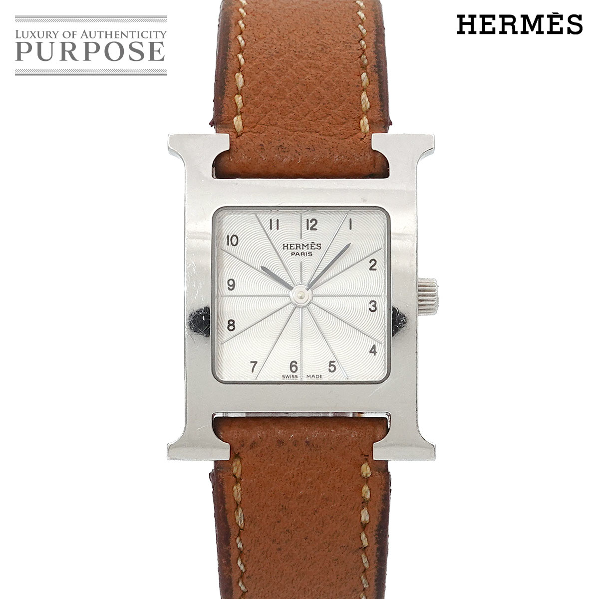 エルメス HERMES Hウォッチ HH1 210 レディース 腕時計 シルバー クォーツ ウォッチ H Watch 【中古】