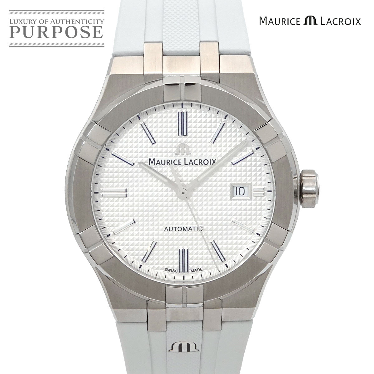 モーリス ラクロア MAURICE LACROIX アイコン AI6008 メンズ 腕時計 デイト シルバー オートマ 自動巻き ウォッチ AIKON 【中古】 75,900円