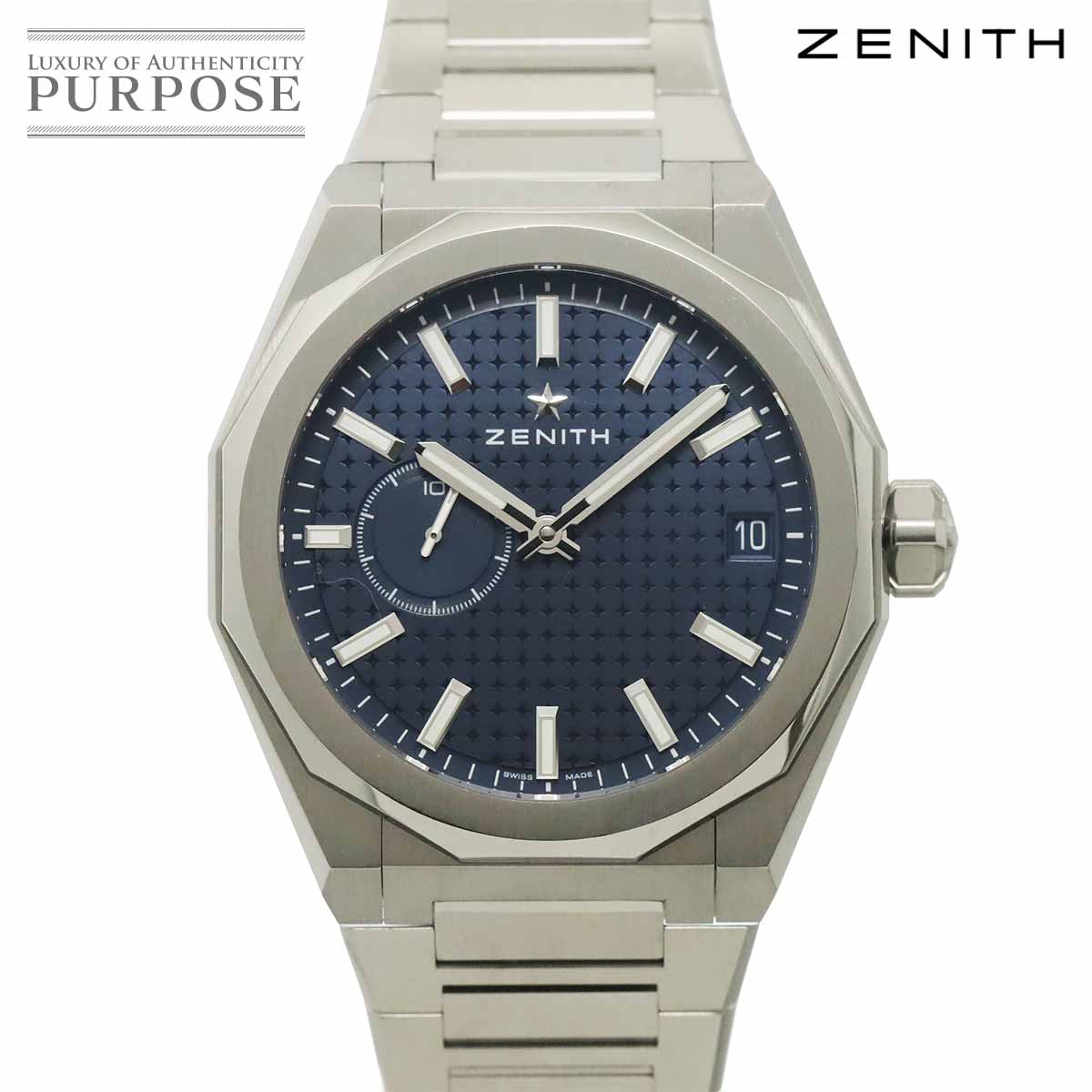 【新品完成 済み】 ゼニス ZENITH デファイ 地上地平 03 9300 3620 メンズ ウオッチ デイト 米国海軍 オートマ 自動小銃一巻き 御覧になる Defy 【中古】