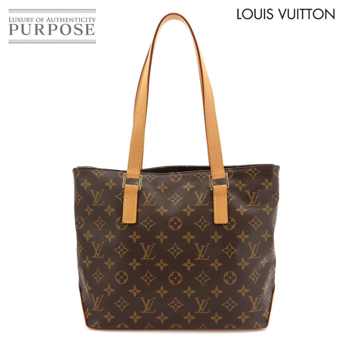 【新品負けず劣らず】 ルイ ヴィトン LOUIS VUITTON モノグラム 河馬 洋琴 トート 御徒面子 赤銅色 M51148 ゴールド 金具 Cabas Piano 【中古】