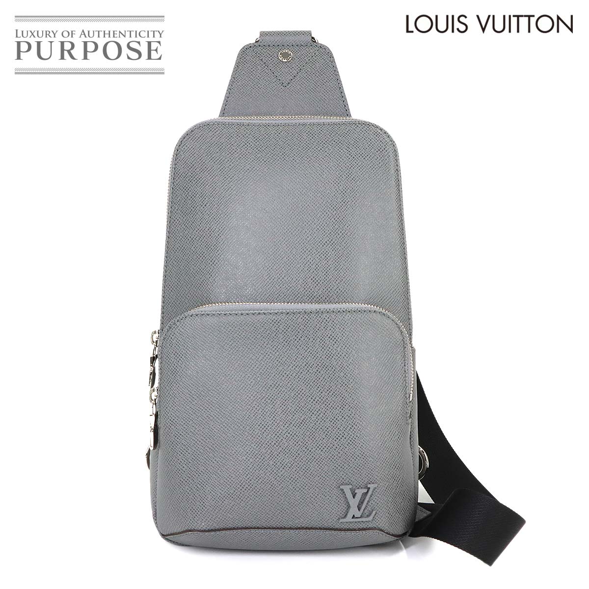 【未当てはめる 見せびらかす品】 ルイ ヴィトン LOUIS VUITTON タイ王国ガ 大通り スリング 御徒面子 上半身 御徒面子 グリ M30801 RFID Avenue Sling Bag 【中古】