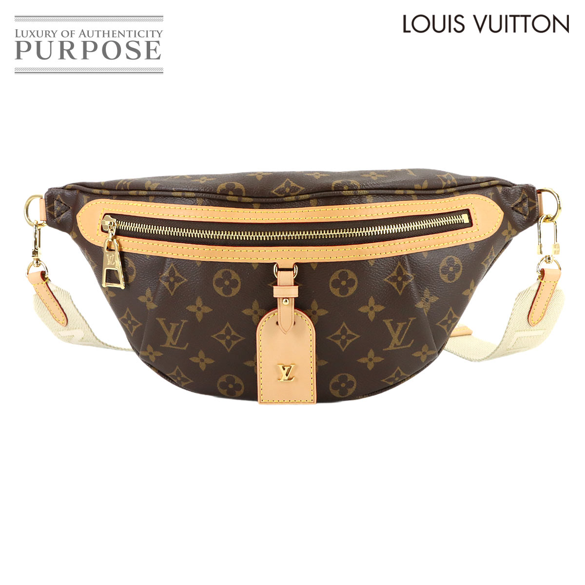 【未当てはめる 見せびらかす品】 ルイ ヴィトン LOUIS VUITTON モノグラム 御機嫌 ライズ 上半身 御徒面子 赤銅色 ゴールド 金具 M46784 RFID High Rise 【中古】