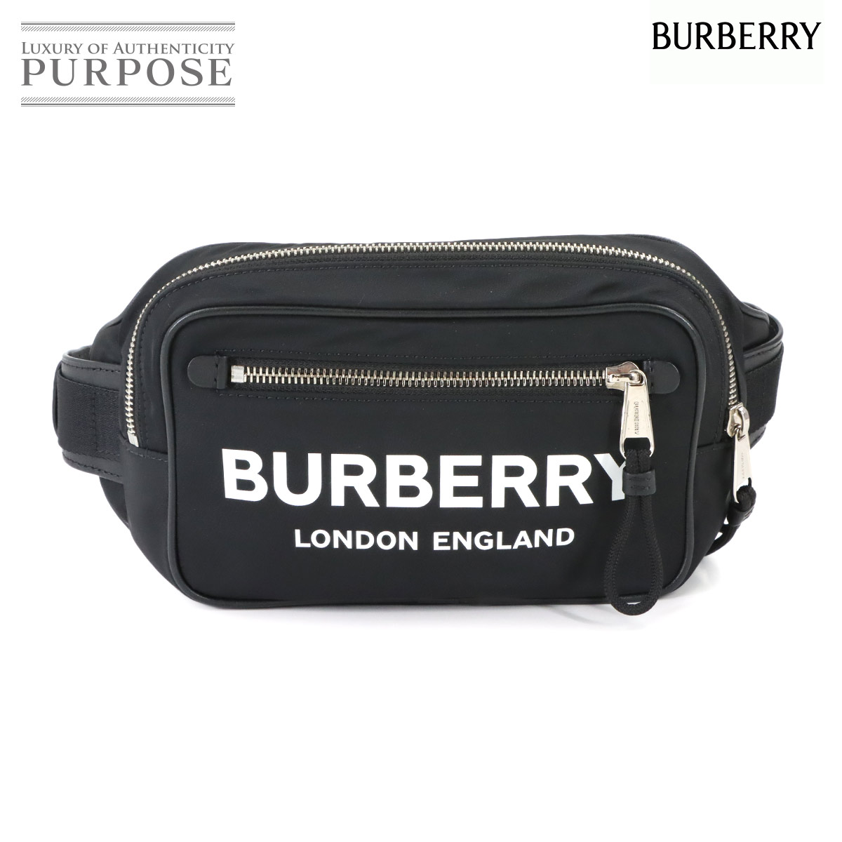 【新品負けず劣らず】 バーバリー BURBERRY 上半身 御徒面子 酉の方角合切袋 ナイロン なめし革 黒いこと 8021089 Crossbody Bag 【中古】 ボディバッグ・ウエストポーチ-バッグ-レディースバッグ