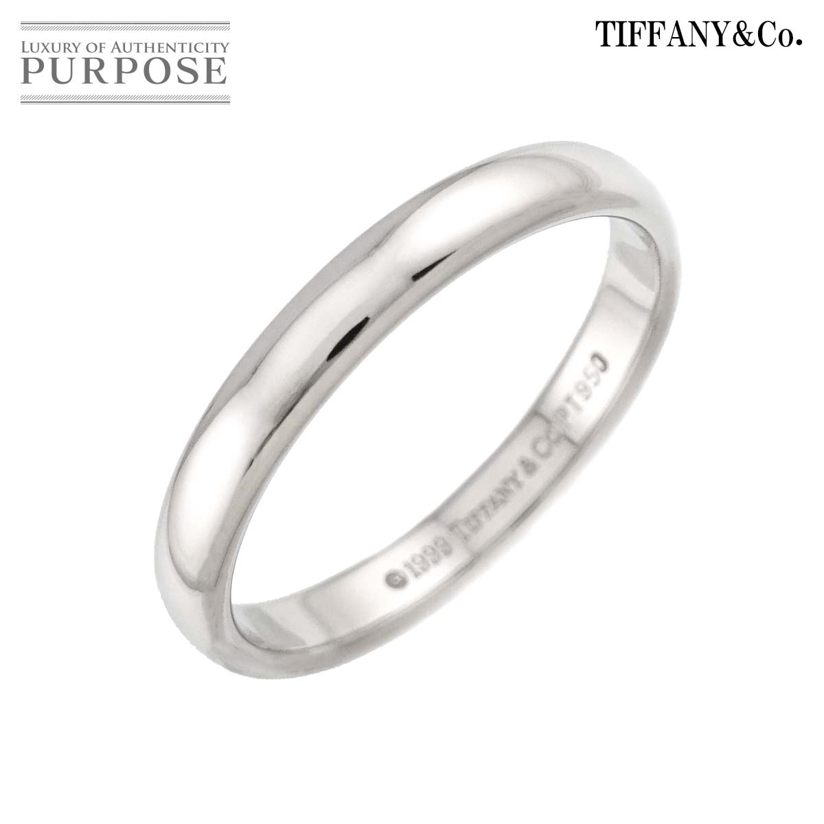 【新品同様】 ティファニー TIFFANY&Co. フォーエバー 15号 リング 幅3mm Pt プラチナ 指輪 Forever Ring【中古】｜VINTAGE LOVER PURPOSE 49,800円
