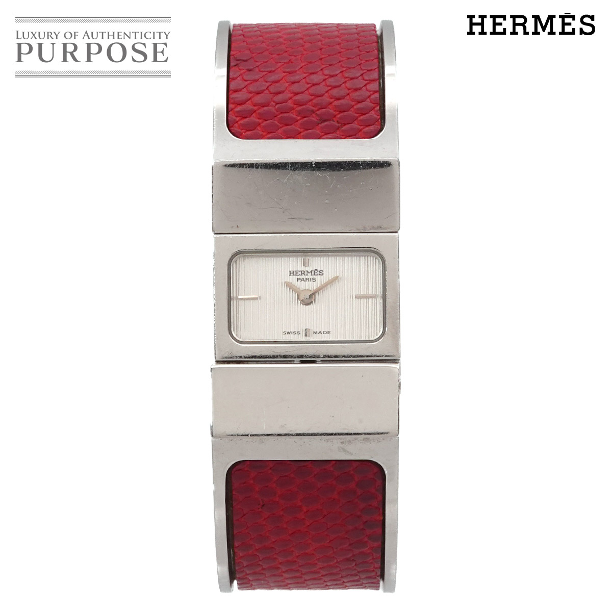 エルメス HERMES ロケ LO1 210 バングル ウォッチ レディース 腕時計 シルバー クォーツ Loquet 【中古】|VINTAGE LOVER PURPOSE