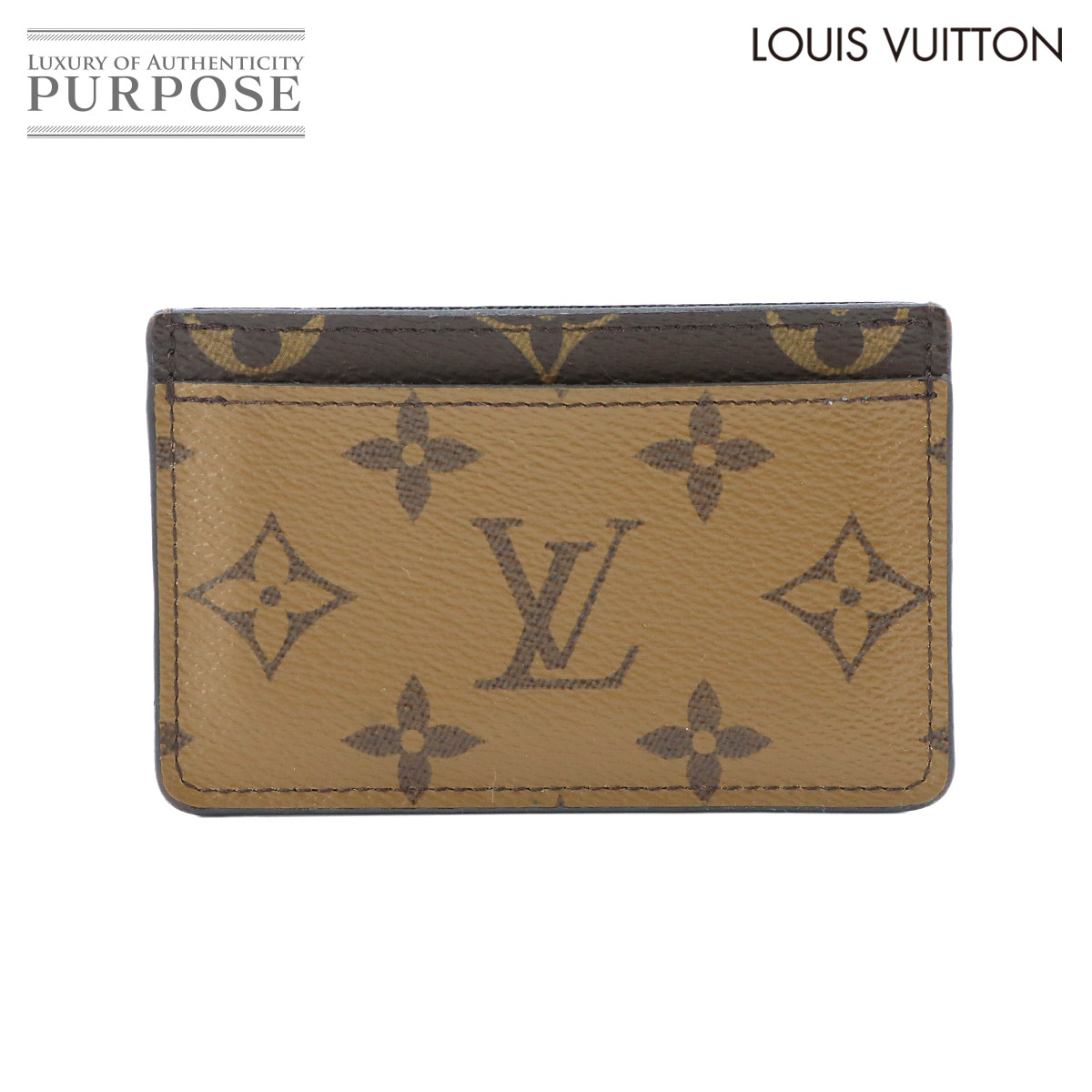 【新品負けず劣らず】 ルイ ヴィトン LOUIS VUITTON モノグラム 逆さま オポルト ブーム サーンプル 歌留多入れもの 赤銅色 M69161 Simple Card Case 【中古】