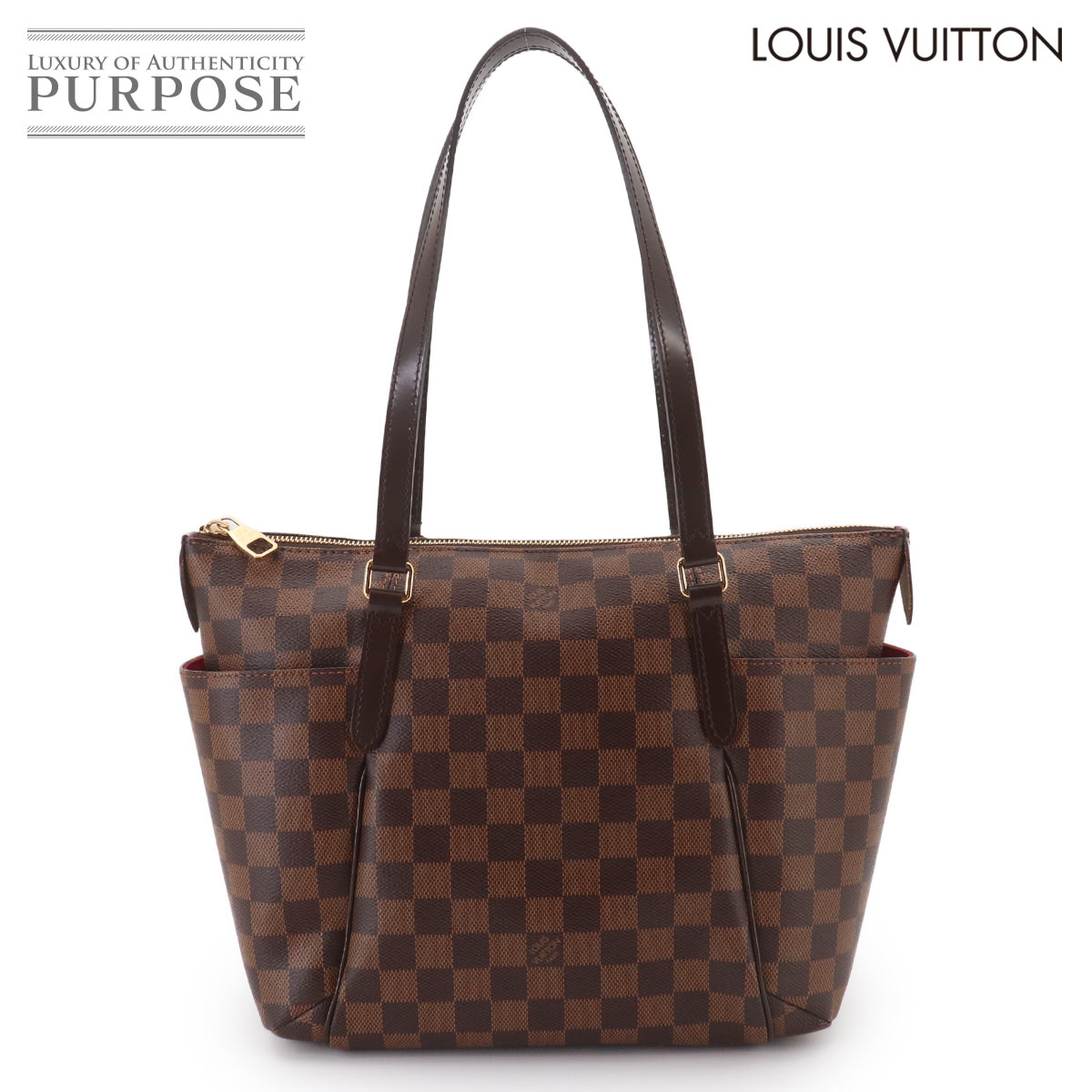 【新品同様】 トータリー PM ルイ ヴィトン LOUIS VUITTON ダミエ トート バッグ エベヌ ブラウン N41282 Totally PM 【中古】｜VINTAGE LOVER PURPOSE