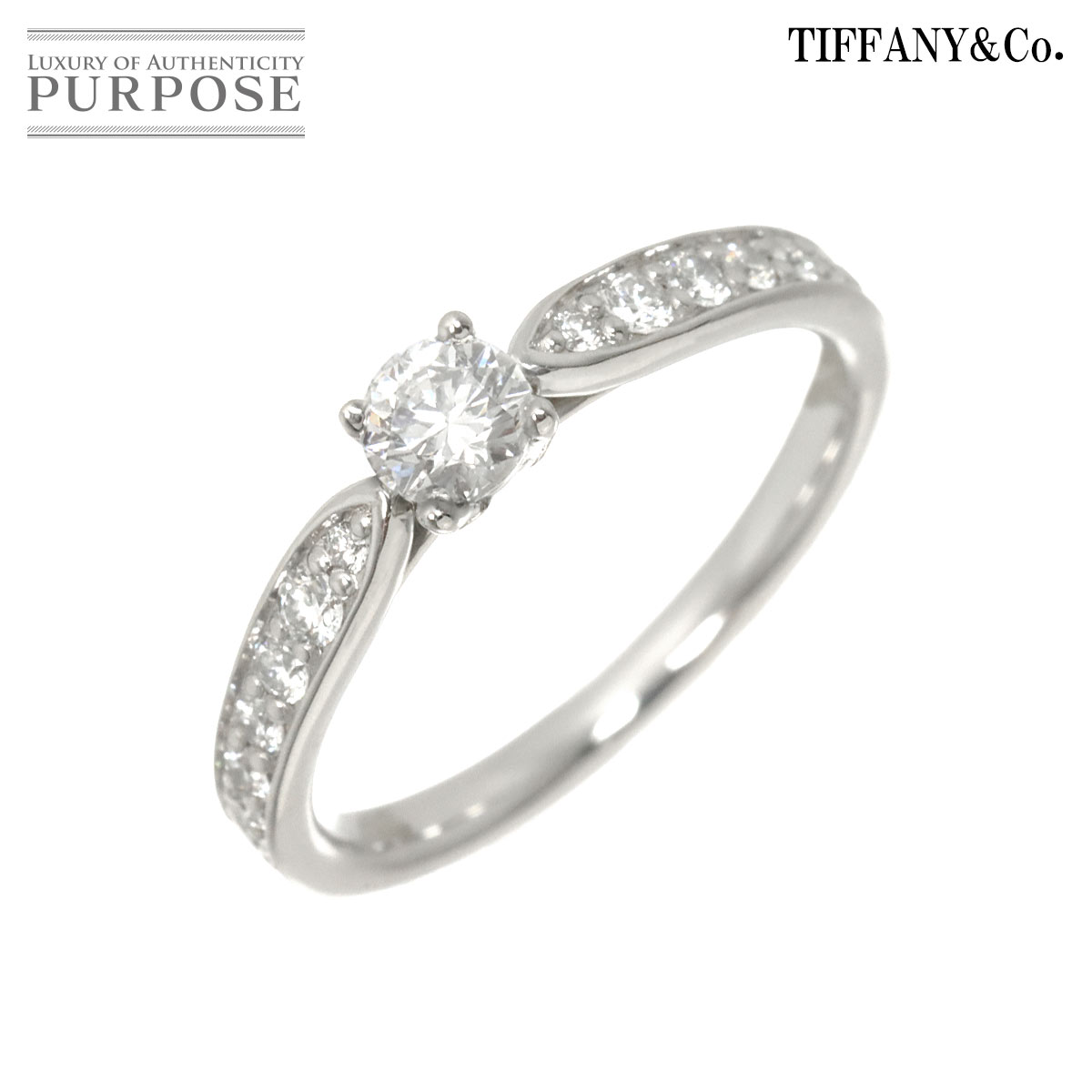【新品同様】 ティファニー TIFFANY&Co. ハーモニー 7.5号 リング ダイヤ 0.20ct Pt プラチナ 指輪 Harmony Diamond Ring【中古】|VINTAGE LOVER PURPOSE