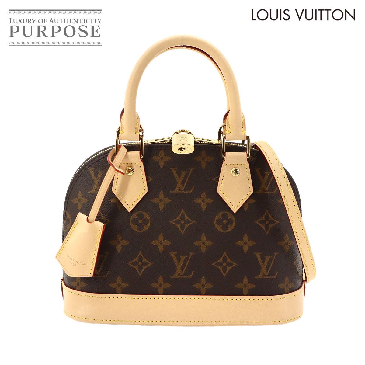 【未当て嵌める 見せびらかす品】 ルイ ヴィトン LOUIS VUITTON モノグラム アルマ BB 2way お手て 肩肉 御徒面子 赤銅色 M46990 RFID Monogram Alma BB 【中古】