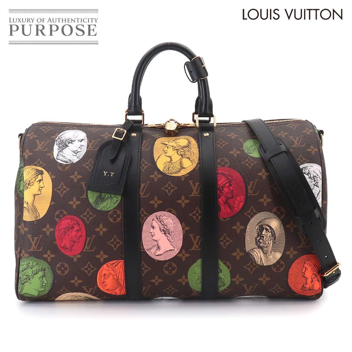 【未当て嵌める 見せびらかす品】 フォルナセッティ キーポル バンドリエール 45 ルイ ヴィトン LOUIS VUITTON モノグラム カメオ 2way 豆の町 肩肉 御徒面子 M59261 RFID Keepall Bandoliere 45 【中古】