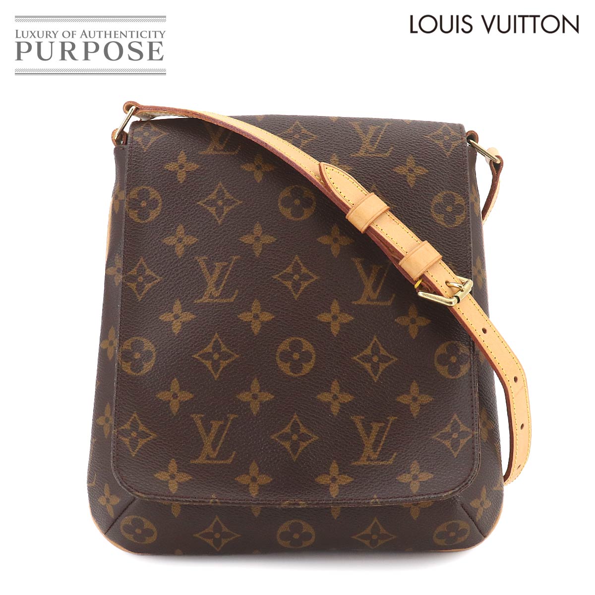 ルイ ヴィトン LOUIS VUITTON モノグラム ミュゼット サルサ 遊撃手 肩先 御徒面子 M51258 Monogram Musette Salsa short 【中古】