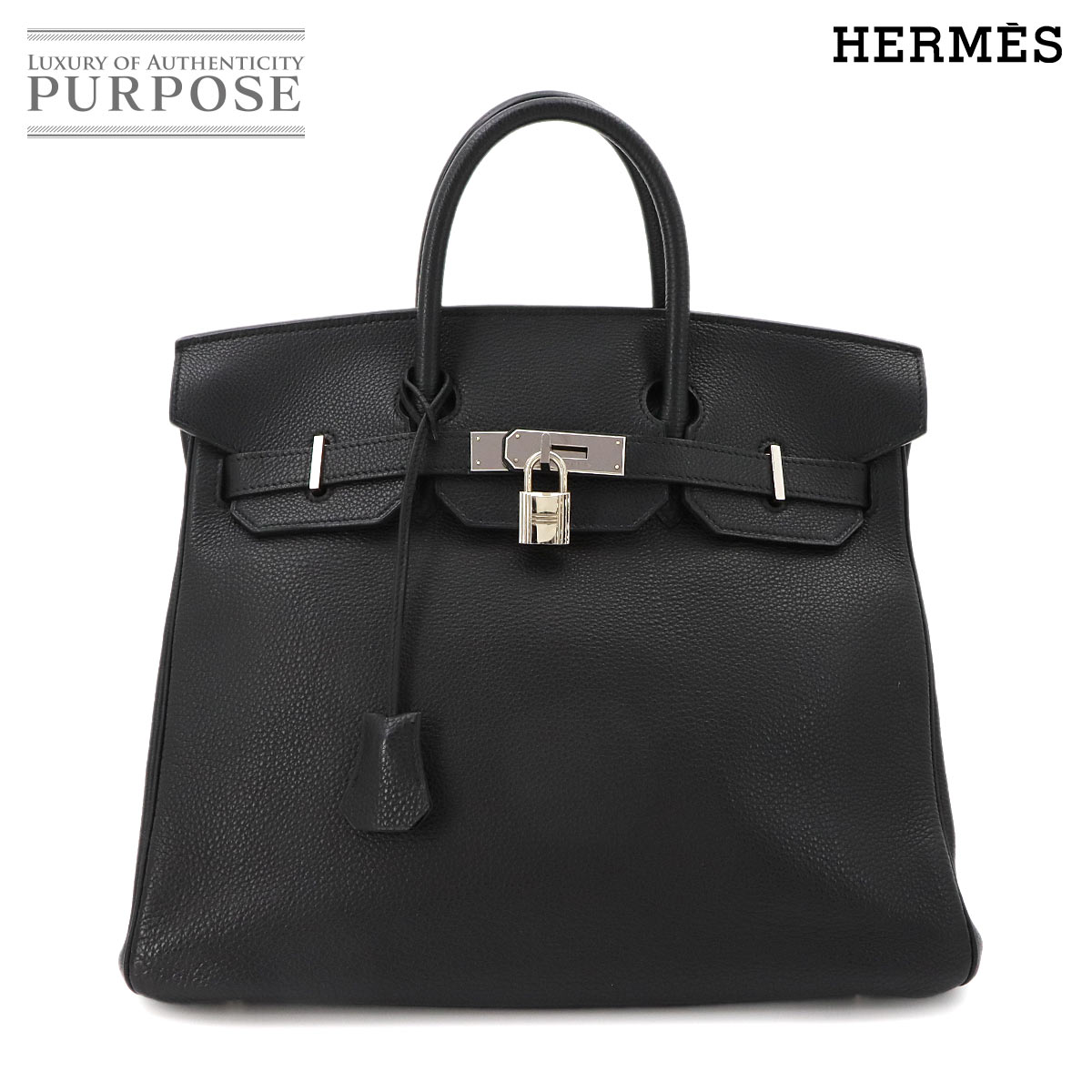 【美品】 エルメス HERMES オータクロア 32 トゴ ブラック ハンド バッグ □D刻印 シルバード 金具 Haut a Courroies 32 【中古】|VINTAGE LOVER PURPOSE