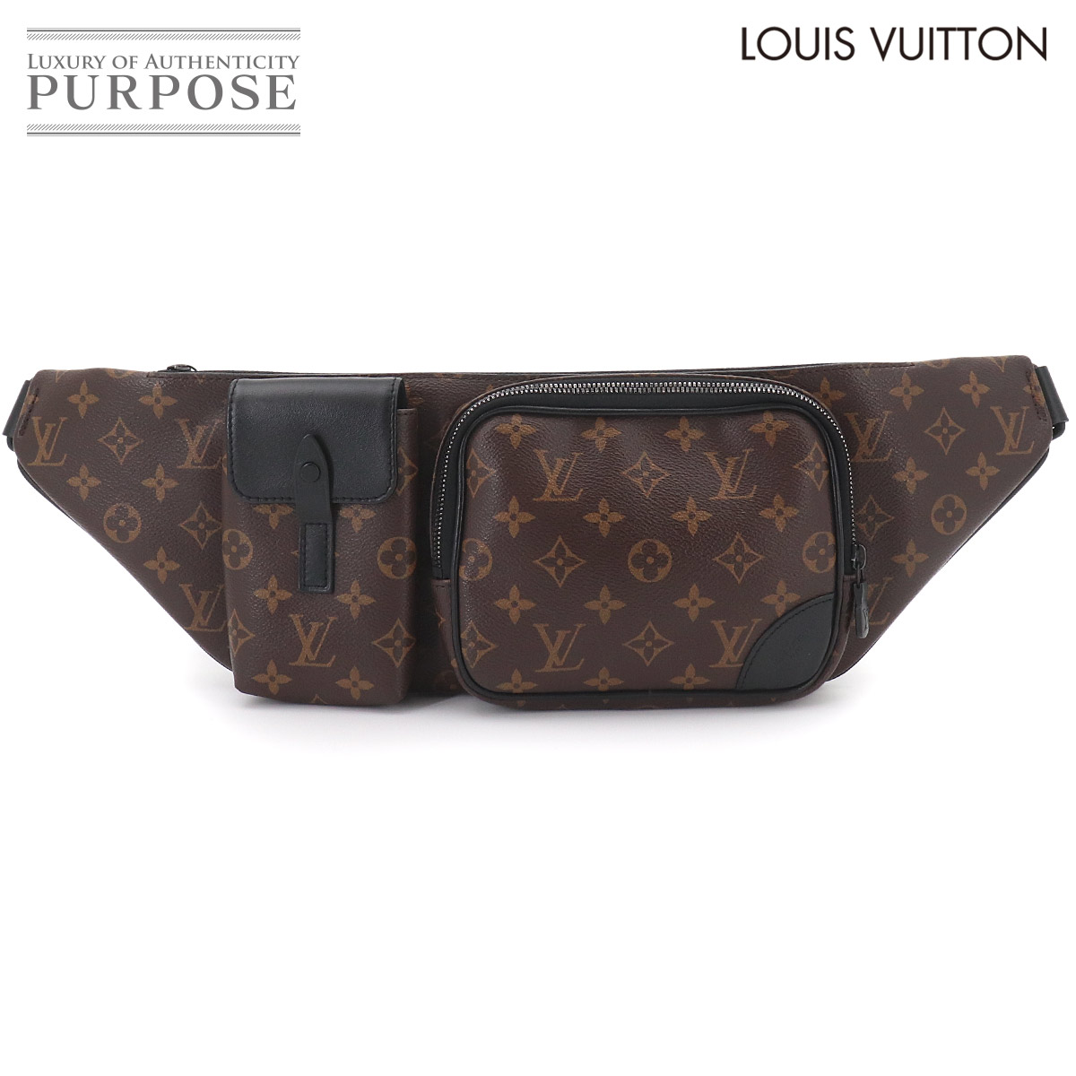 【新品同様】 ルイ ヴィトン LOUIS VUITTON モノグラム マカサー クリストファー バム バッグ ボディ ウエスト ポーチ ブラック M45337 RFID Christopher Bum Bag 【中古】｜VINTAGE LOVER PURPOSE