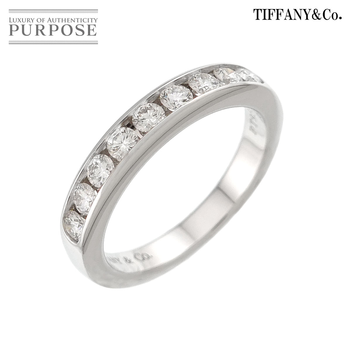 【新品同様】 ティファニー TIFFANY&Co. 6号 リング ハーフ ダイヤ Pt プラチナ 指輪 Half Diamond Ring【中古】｜VINTAGE LOVER PURPOSE