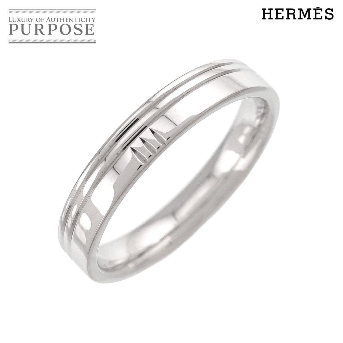 【新品同様】 エルメス HERMES アリアンス ケリー #58 リング K18 WG ホワイトゴールド 750 指輪 Alliance Kelly Ring【中古】｜VINTAGE LOVER PURPOSE