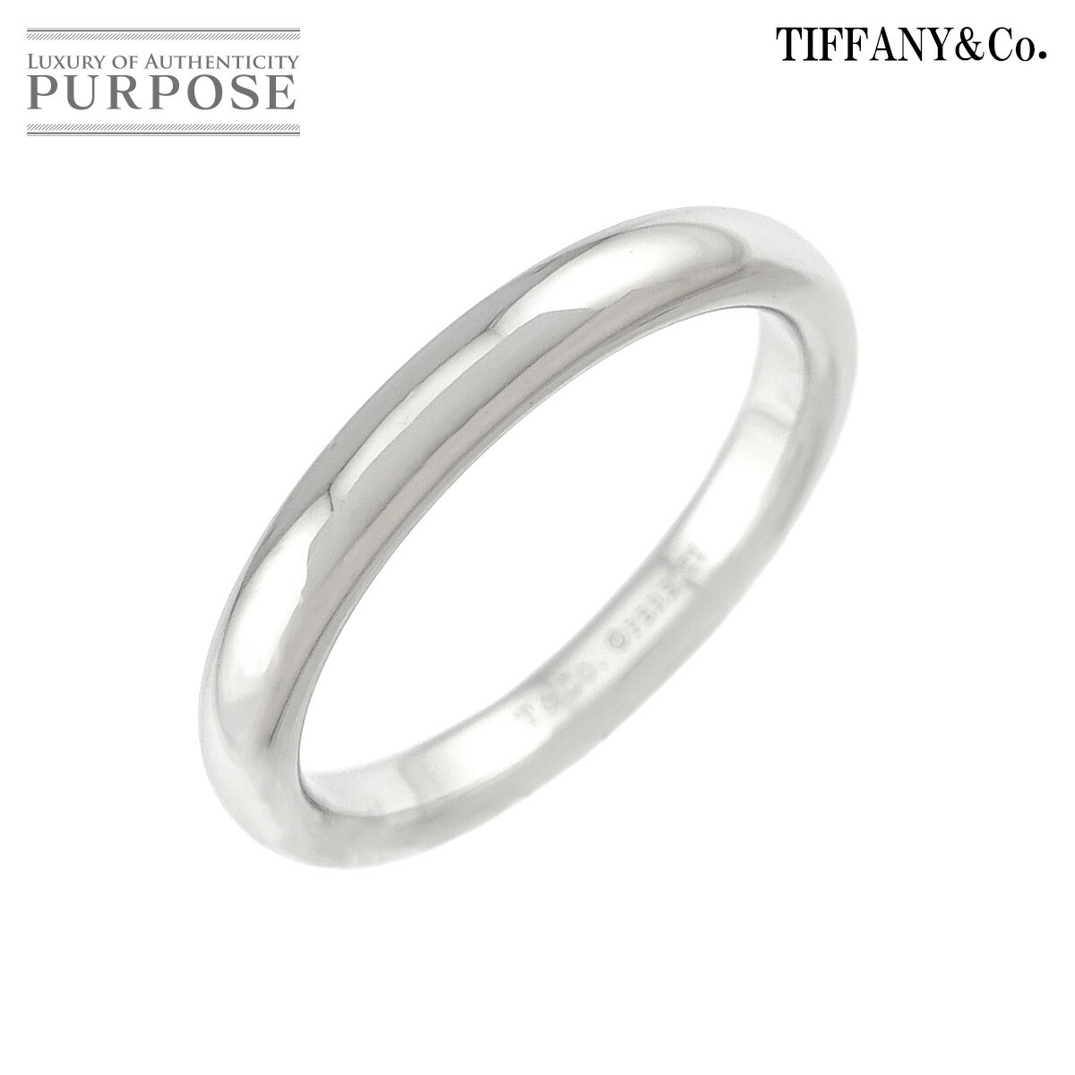 【新品同様】 ティファニー TIFFANY&Co. スタッキング バンド 11.5号 リング Pt プラチナ 指輪 Stacking Band Ring【中古】｜VINTAGE LOVER PURPOSE