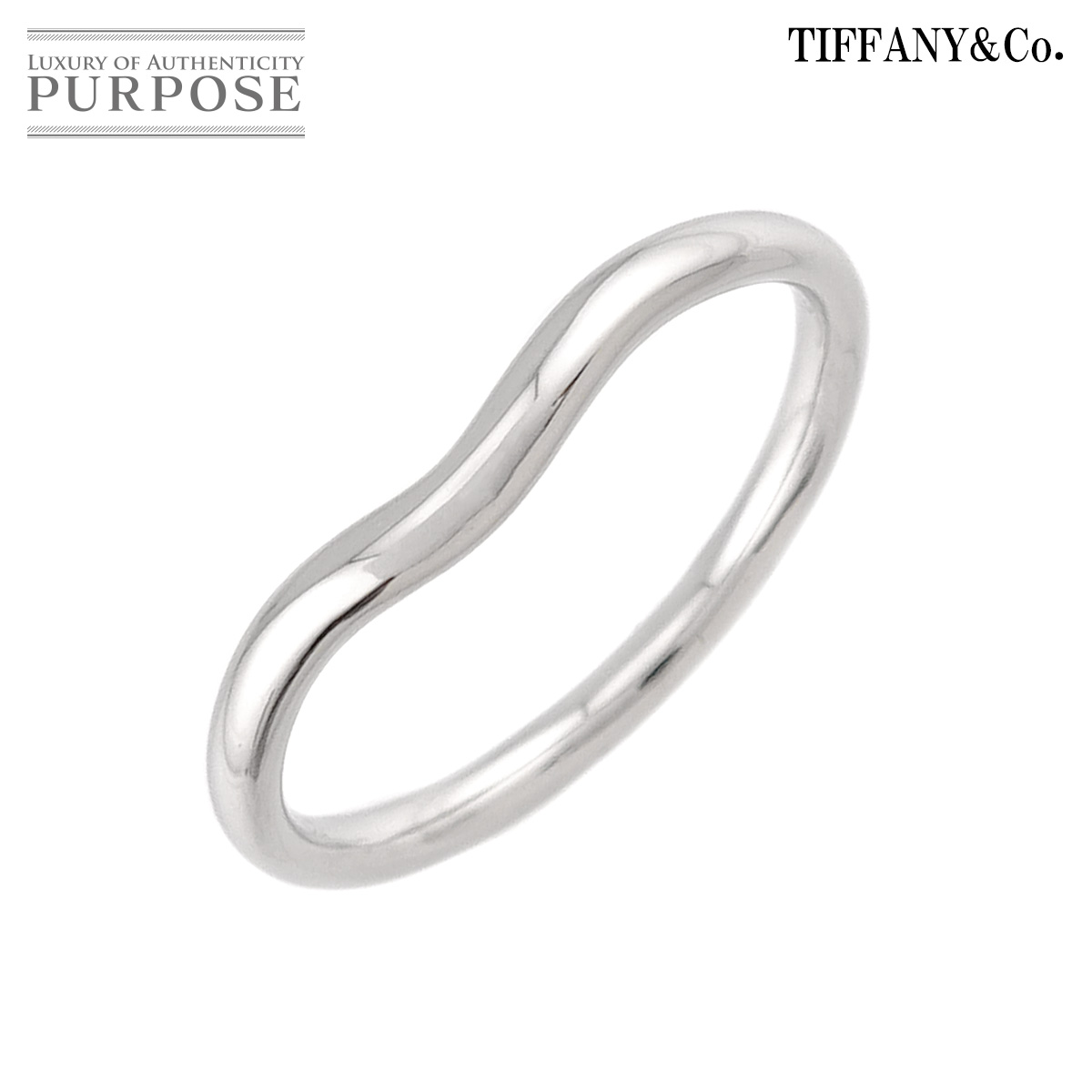【新品同様】 ティファニー TIFFANY&Co. カーブド バンド 17号 リング Pt プラチナ 指輪 Curved Band Ring【中古】｜VINTAGE LOVER PURPOSE