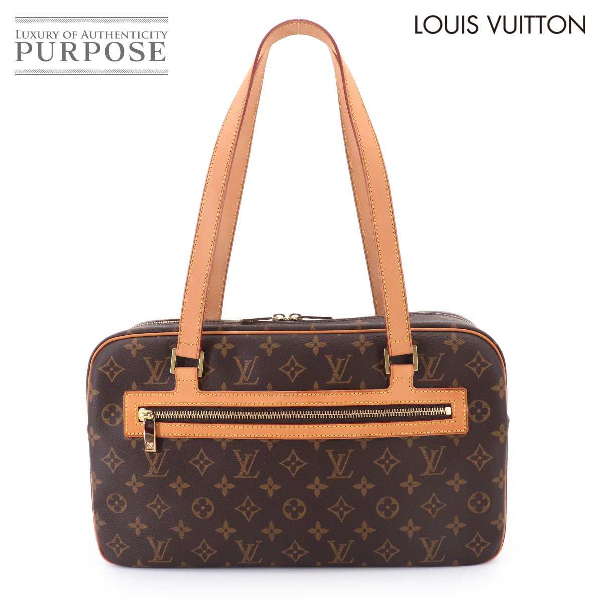 【新品負けず劣らず】 シテ GM ルイ ヴィトン LOUIS VUITTON モノグラム 肩部 御徒面子 赤銅色 M51181 ゴールド 金具 Site GM 【中古】