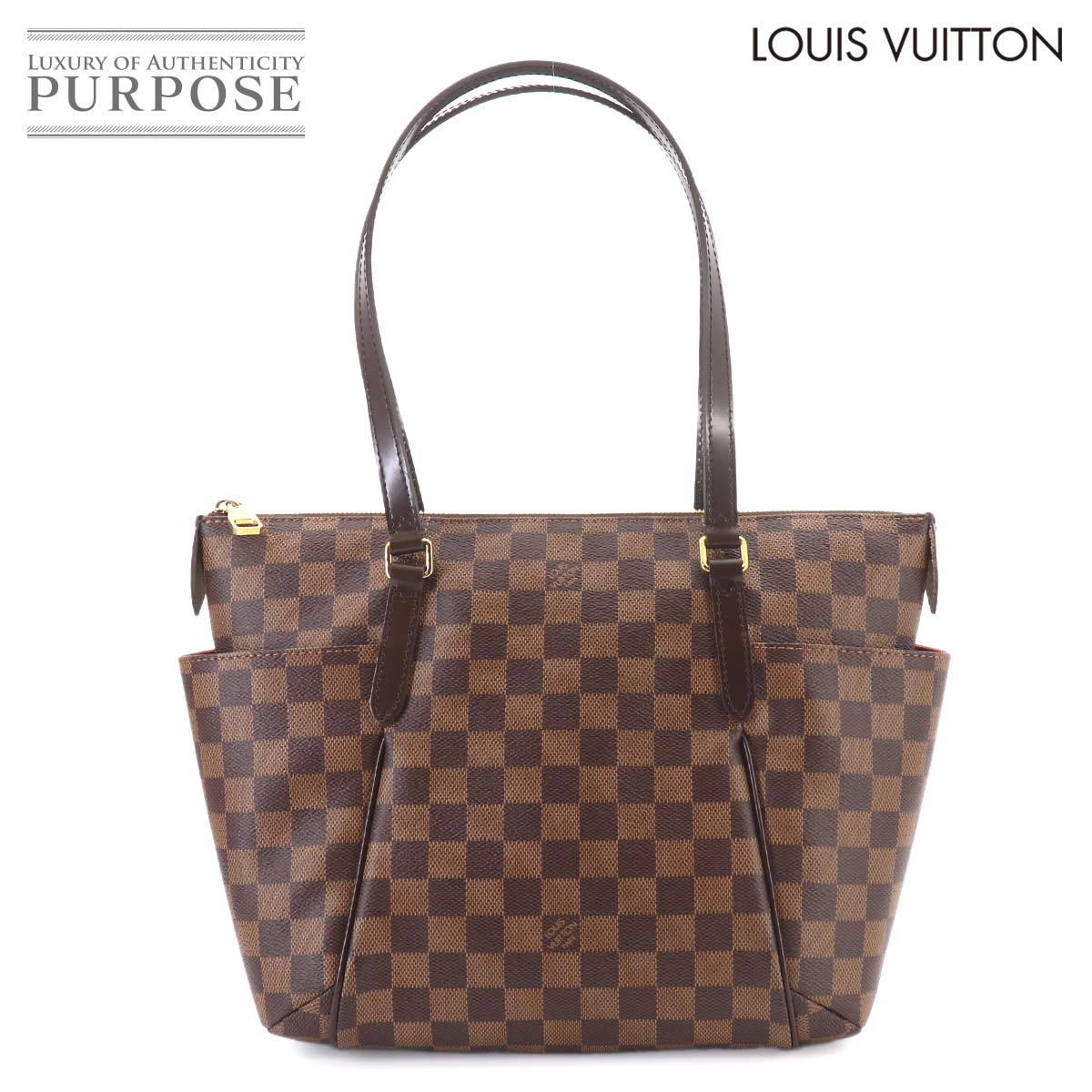 【新品同様】 ルイ ヴィトン LOUIS VUITTON ダミエ トータリー PM トート バッグ エベヌ ブラウン N41282 Totally PM 【中古】｜VINTAGE LOVER PURPOSE