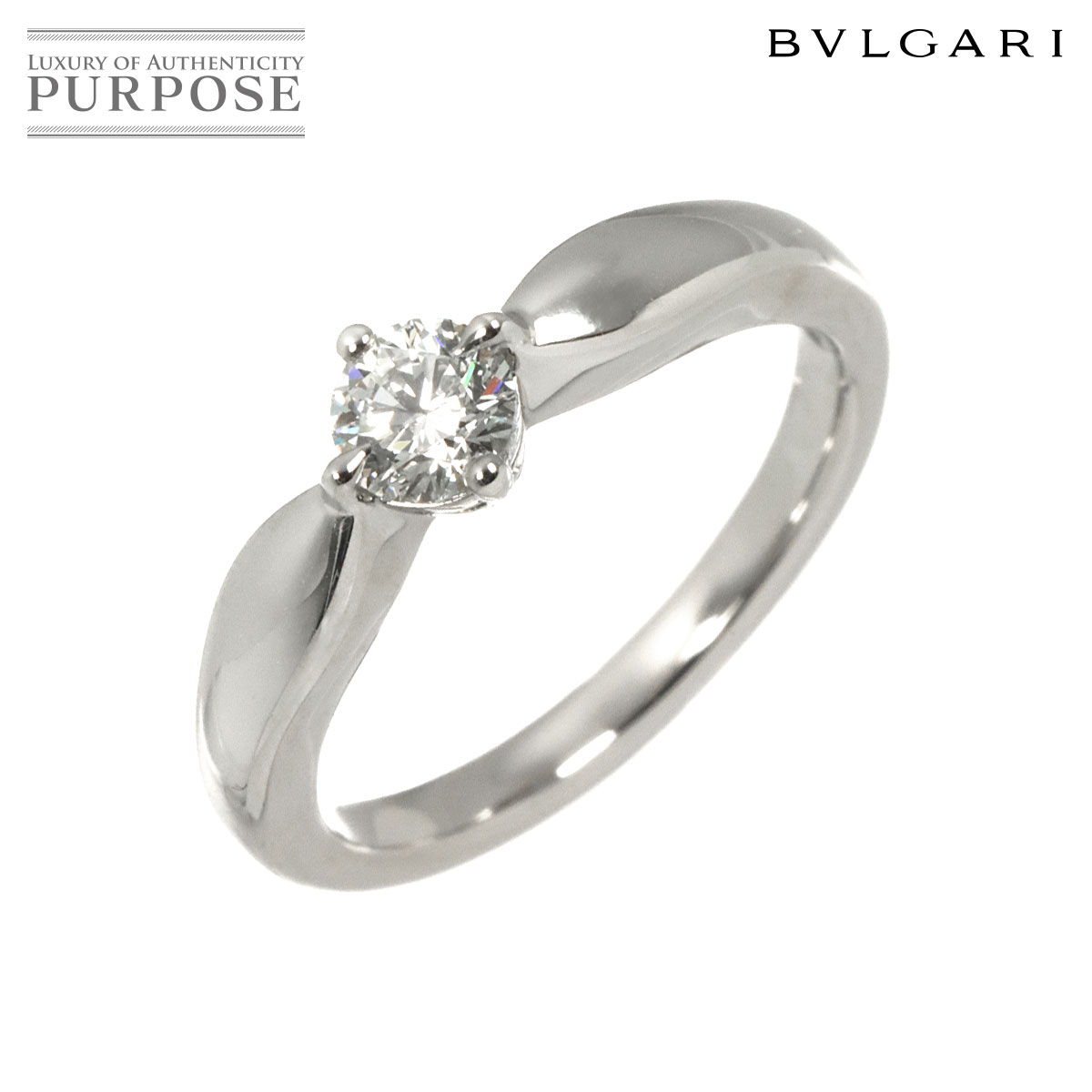 【新品同様】 ブルガリ BVLGARI デディカータ ヴェネチア ダイヤ 8.5号 リング Pt プラチナ 指輪 Ring【中古】｜VINTAGE LOVER PURPOSE