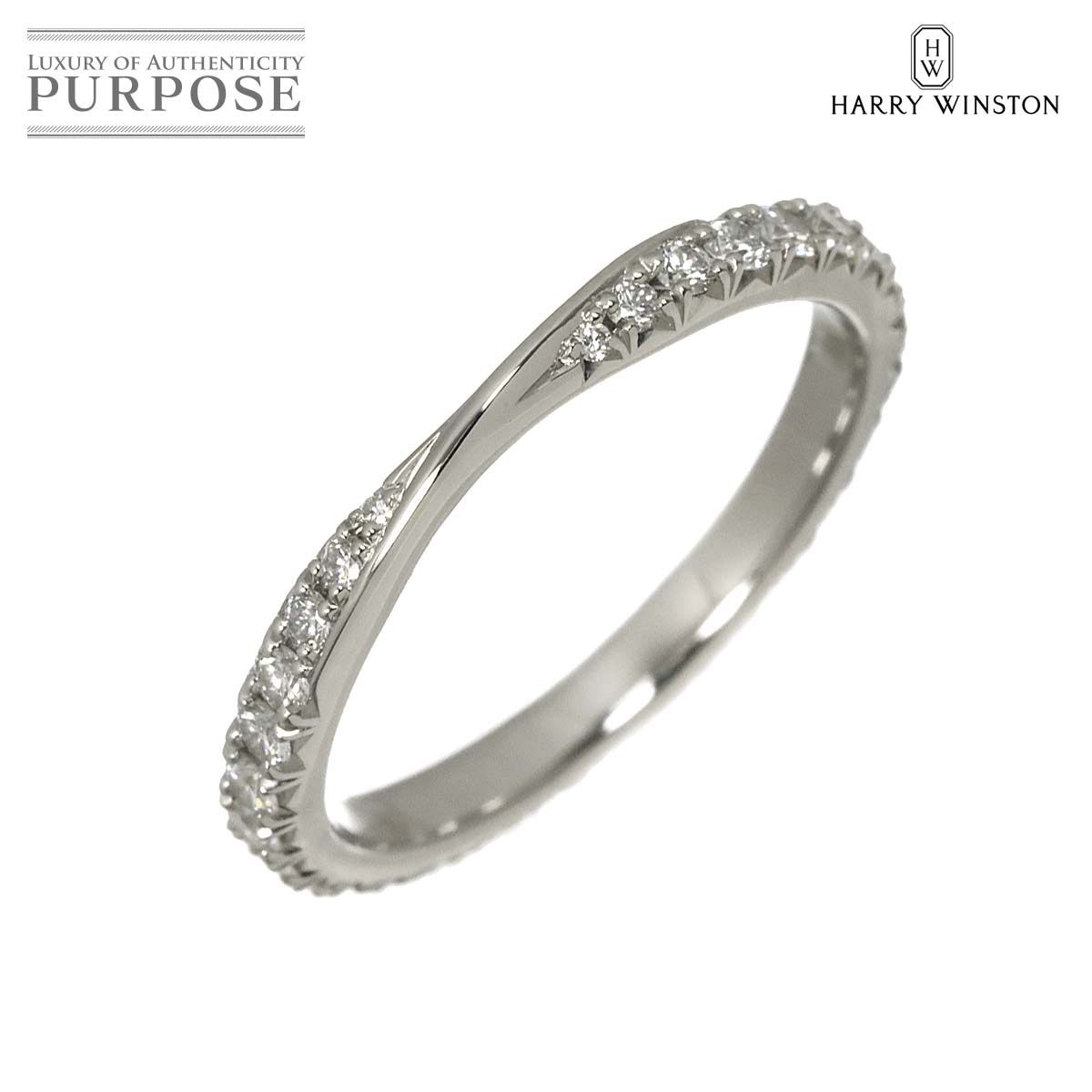 【新品同様】 ハリーウィンストン HARRY WINSTON ブリリアント ラブ 9.5号 リング ダイヤ Pt プラチナ 指輪 Brilliant Love Ring【中古】｜VINTAGE LOVER PURPOSE 194,000円