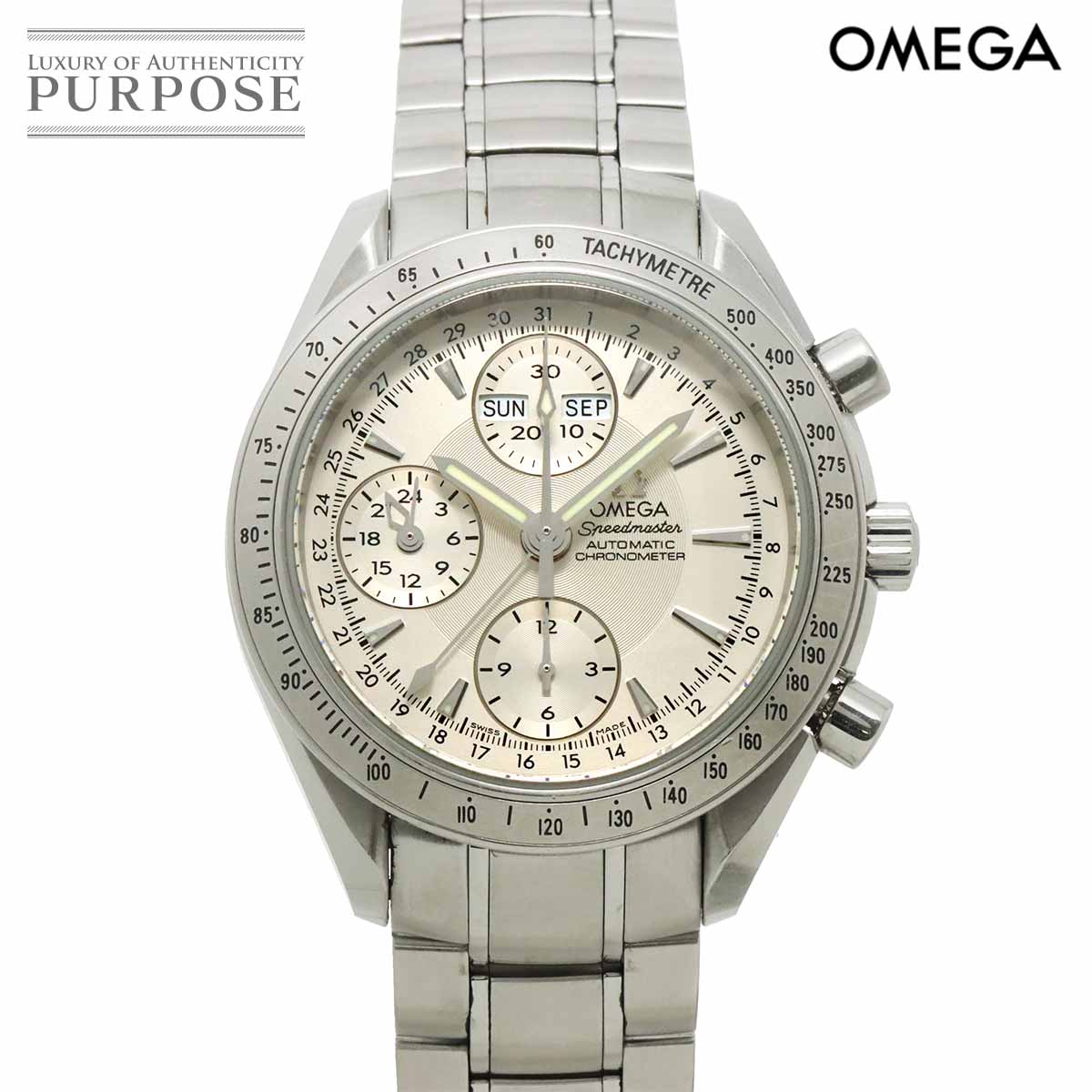 オメガ OMEGA スピードマスター 3221 30 トリプルカレンダー クロノグラフ メンズ 腕時計 シルバー オートマ 自動巻き ウォッチ Speedmaster 【中古】|VINTAGE LOVER PURPOSE