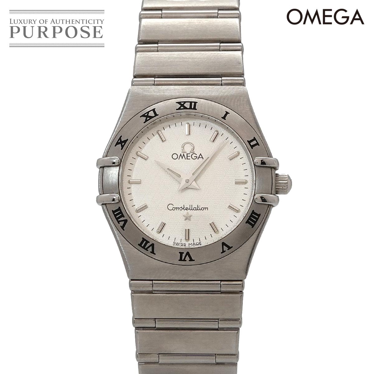 ゼロ OMEGA コンステレーション 1572 30 レディース ウオッチ しろがね色 石英 御覧になる Constellation 【中古】