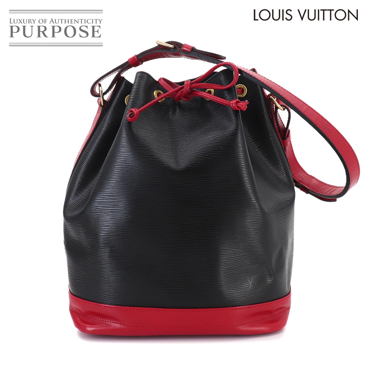 ルイ ヴィトン LOUIS VUITTON エピ ノエ ショルダー バッグ レザー ノワール カスティリアンレッド M44017 ゴールド 金具 Noe 【中古】|VINTAGE LOVER PURPOSE
