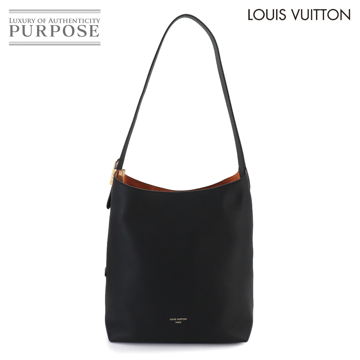 【未使用 展示品】 ロウキー ホーボー MM ルイ ヴィトン LOUIS VUITTON ショルダー バッグ レザー ノワール M24856 RFID Low Key Hobo MM 【中古】｜VINTAGE LOVER PURPOSE