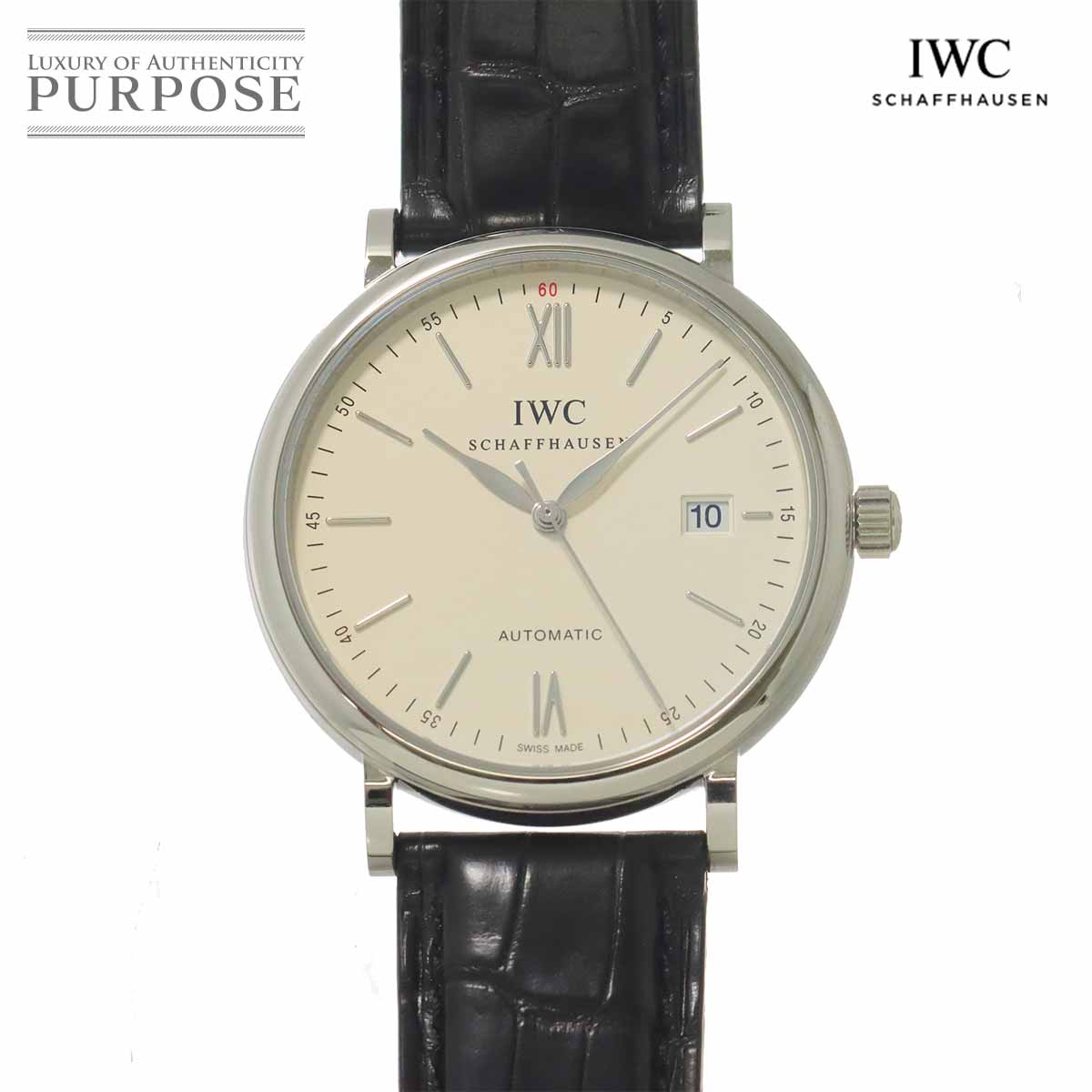 IWC ポートフィノ IW356501 メンズ 腕時計 デイト シルバー オートマ 自動巻き インターナショナル ウォッチ カンパニー Portofino 【中古】｜VINTAGE LOVER PURPOSE