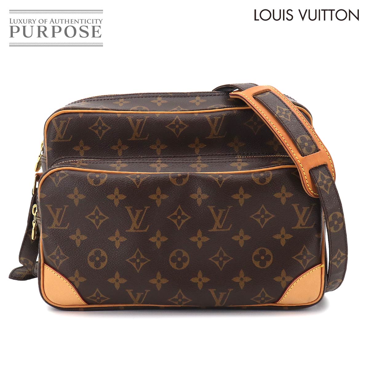 【新品同様】 ルイ ヴィトン LOUIS VUITTON モノグラム ナイル ショルダー バッグ ブラウン M45244 ゴールド 金具 Monogram Nile 【中古】|VINTAGE LOVER PURPOSE