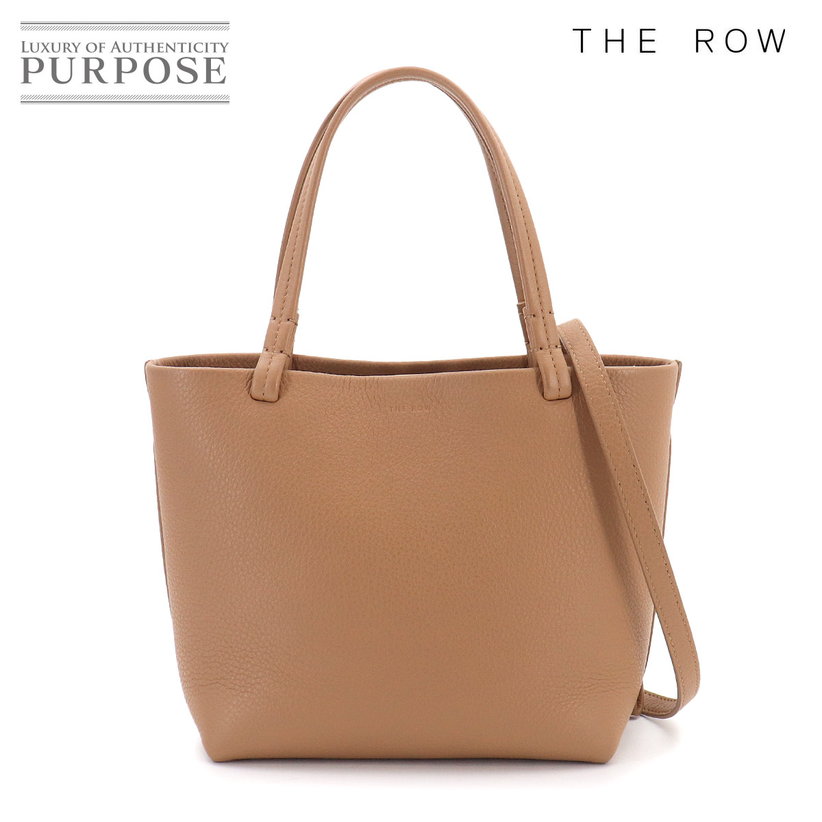 【未使用 展示品】 ザ ロウ THE ROW スモール パーク トート 2way ショルダー バッグ レザー ライトブラウン W1199L129 Small Park Tote Bag 【中古】｜VINTAGE LOVER PURPOSE