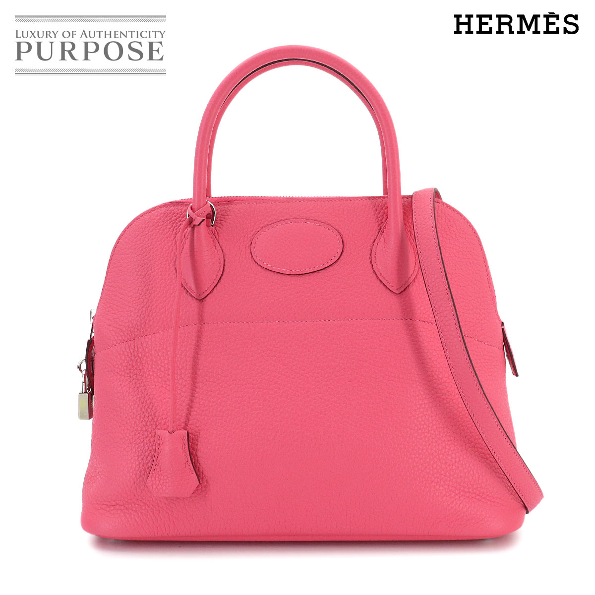 【新品同様】 ボリード 31 エルメス HERMES 2way ハンド ショルダー バッグ トリヨンクレマンス ローズアザレ Y刻印 シルバー 金具 Bolide 31 【中古】｜VINTAGE LOVER PURPOSE