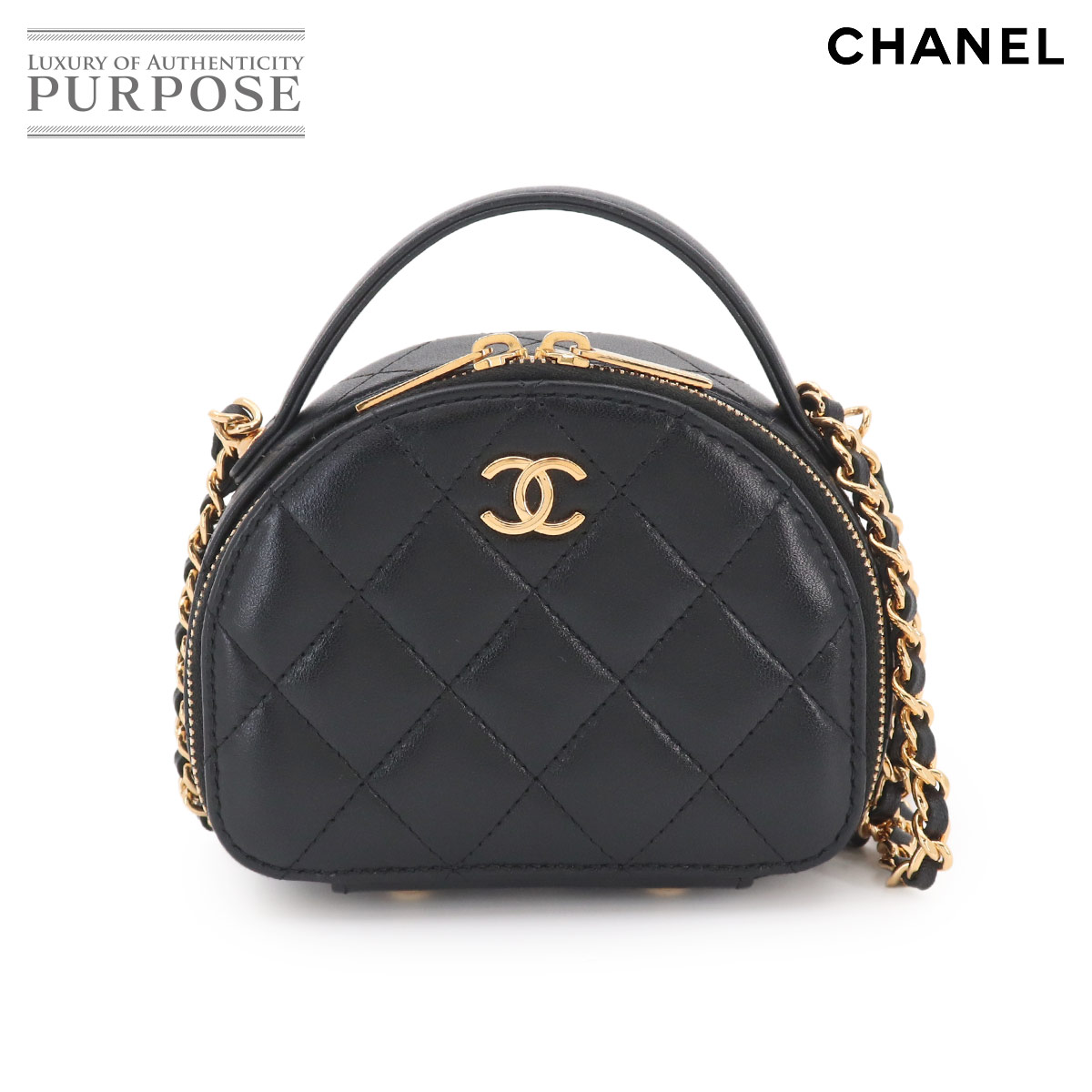 【未使用 展示品】 シャネル CHANEL マトラッセ ミニ チェーン ショルダー バッグ ラムスキン ブラック AP3088 Matelasse Bag 【中古】｜VINTAGE LOVER PURPOSE