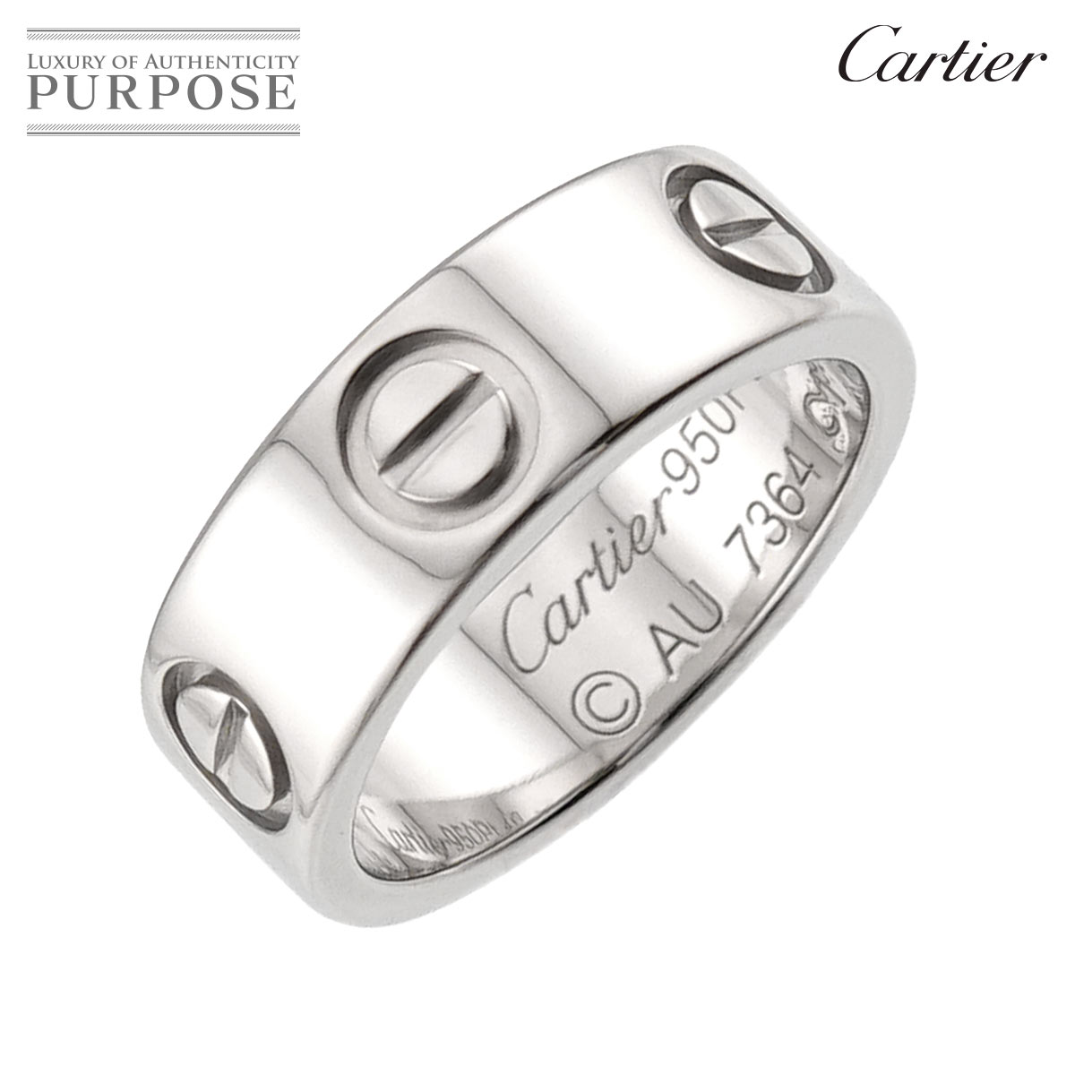 【新品同様】 カルティエ Cartier ラブ #46 リング Pt プラチナ 指輪 Love Ring【証明書付き】【中古】|VINTAGE LOVER PURPOSE