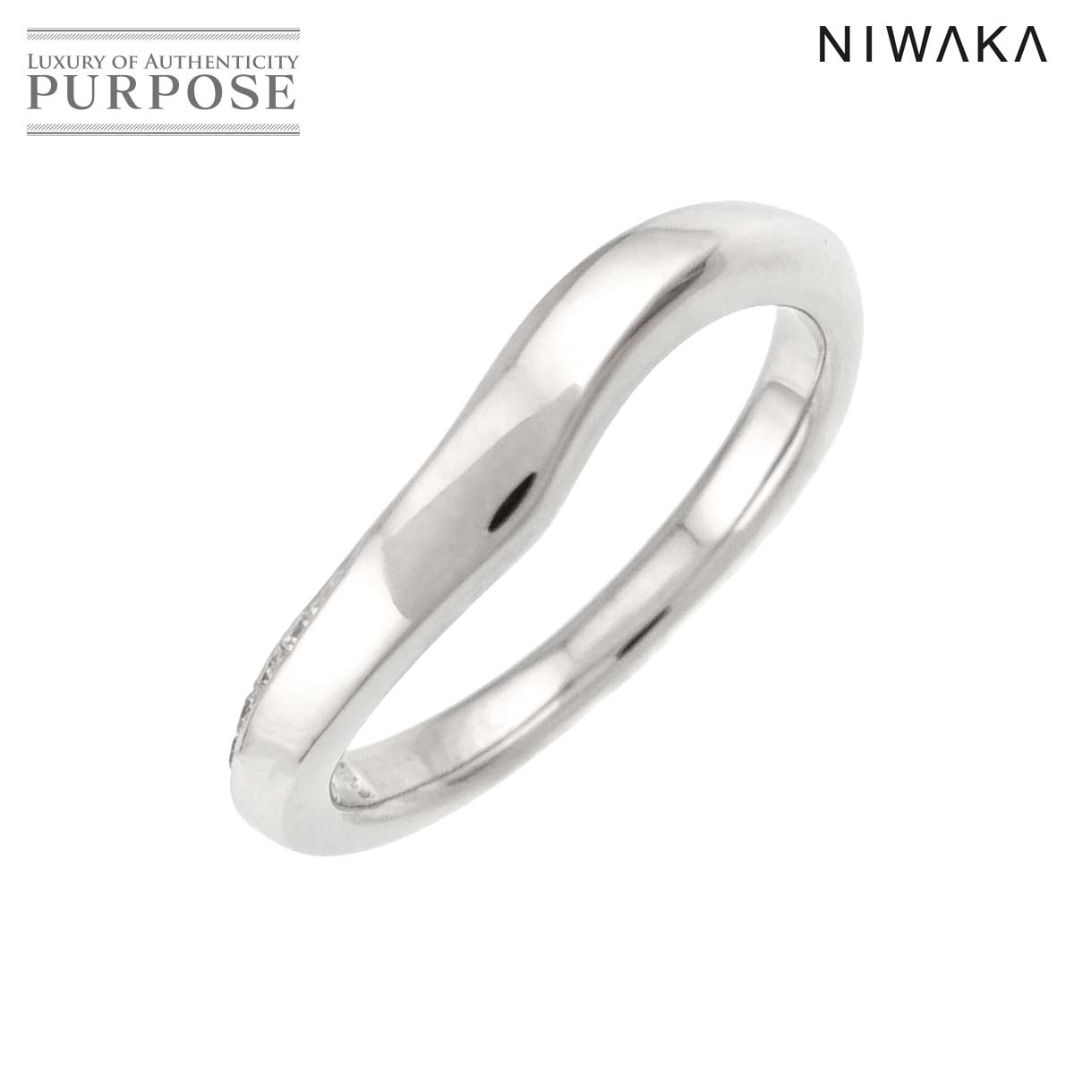【新品同様】 俄 NIWAKA ニワカ 水鏡 6.5号 リング ダイヤ Pt プラチナ 指輪 Diamond Ring【中古】|VINTAGE LOVER PURPOSE