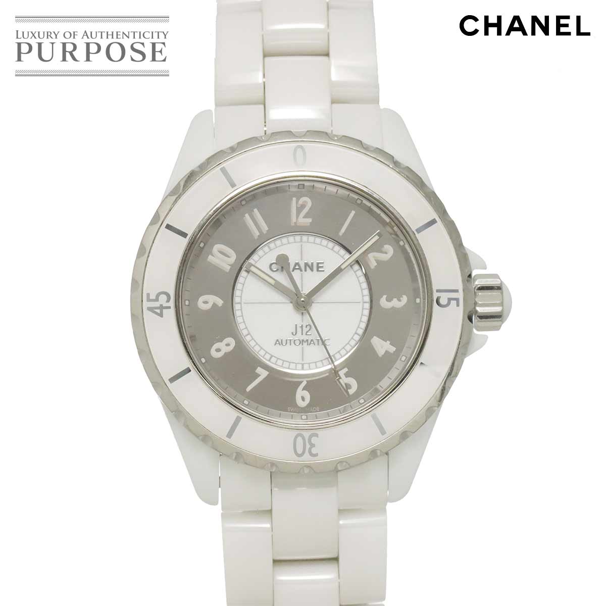 【OH 済み】 シャネル CHANEL J12 38mm H4862 メンズ 腕時計 ホワイト セラミック ミラー オートマ 自動巻き ウォッチ 【中古】|VINTAGE LOVER PURPOSE
