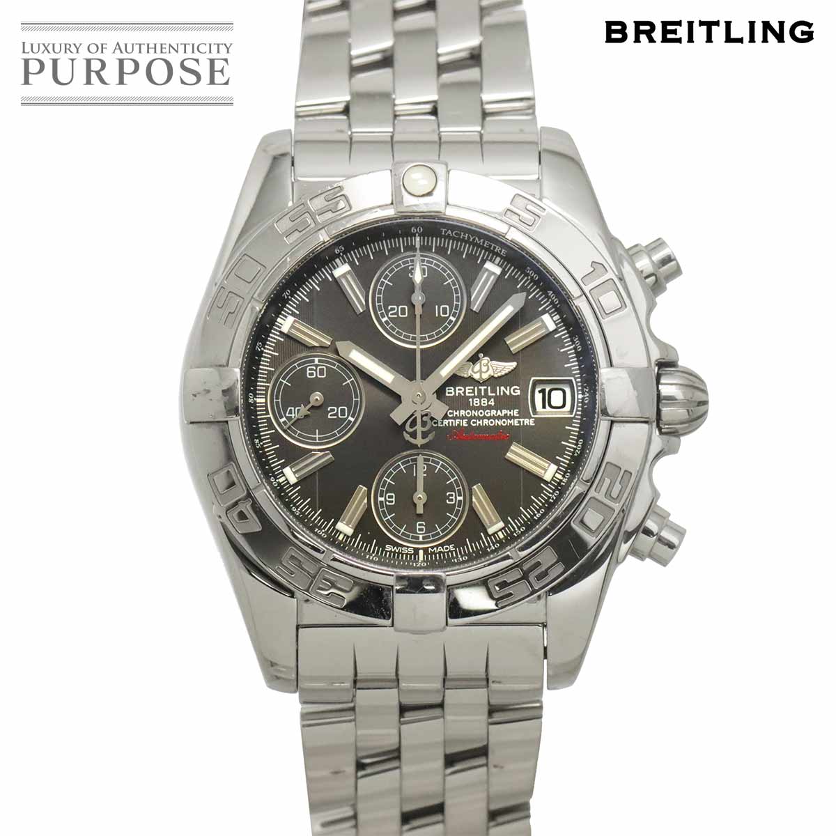 ブライトリング BREITLING コックピット A13358 クロノグラフ メンズ 腕時計 デイト ブラック 自動巻き ウォッチ cockpit 【中古】|VINTAGE LOVER PURPOSE